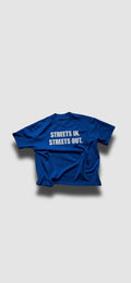FLECKED ROYAL BLUE TEE