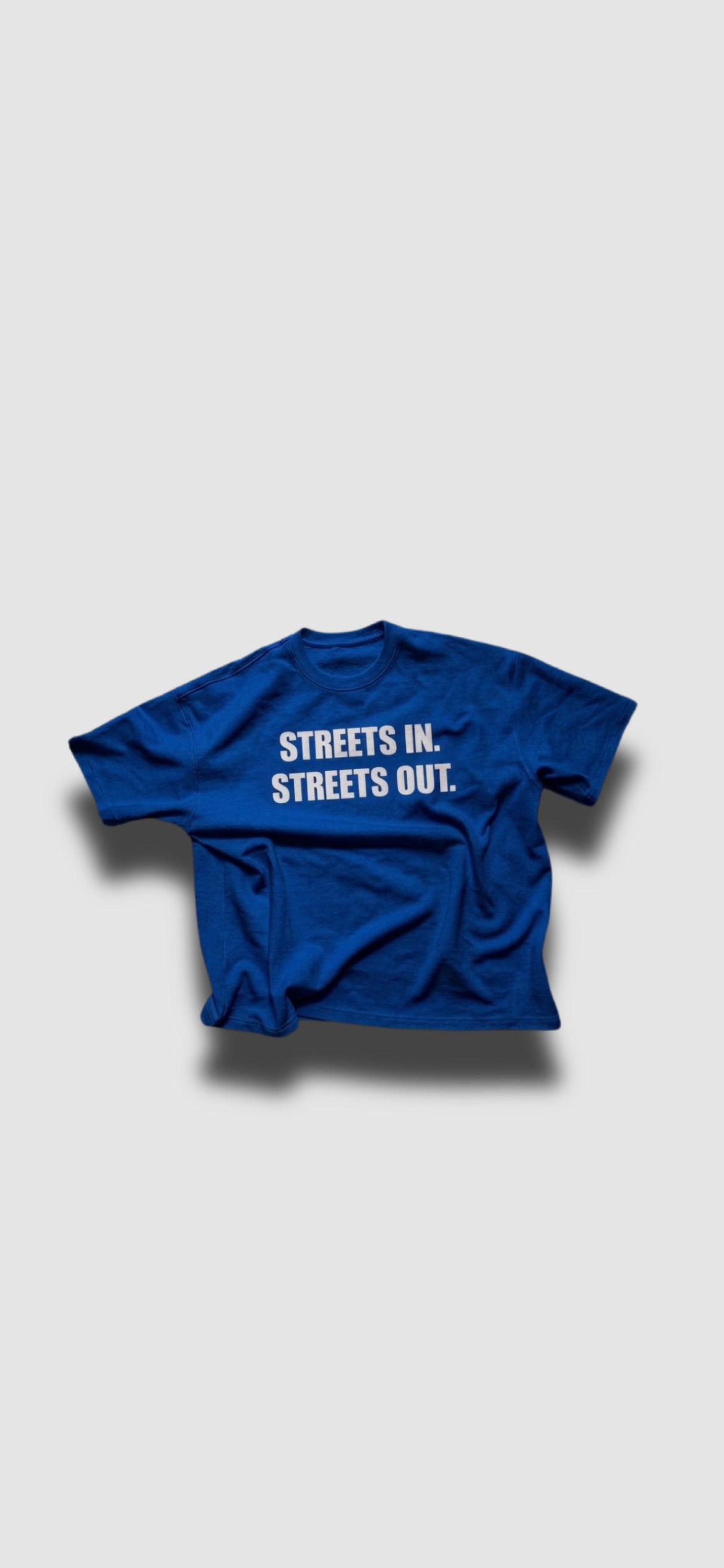 FLECKED ROYAL BLUE TEE