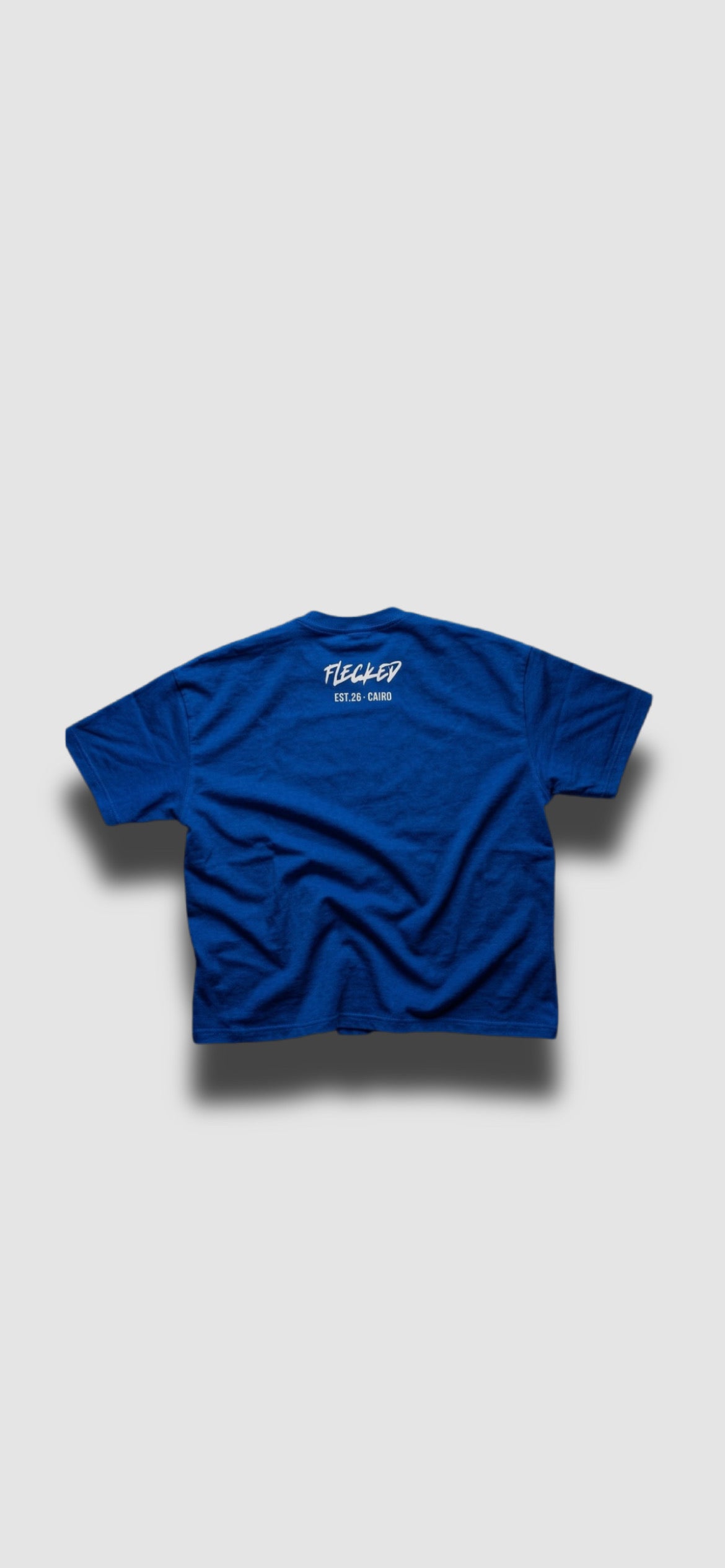FLECKED ROYAL BLUE TEE