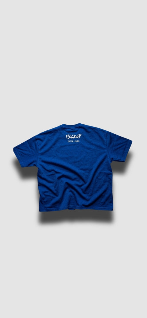 FLECKED ROYAL BLUE TEE