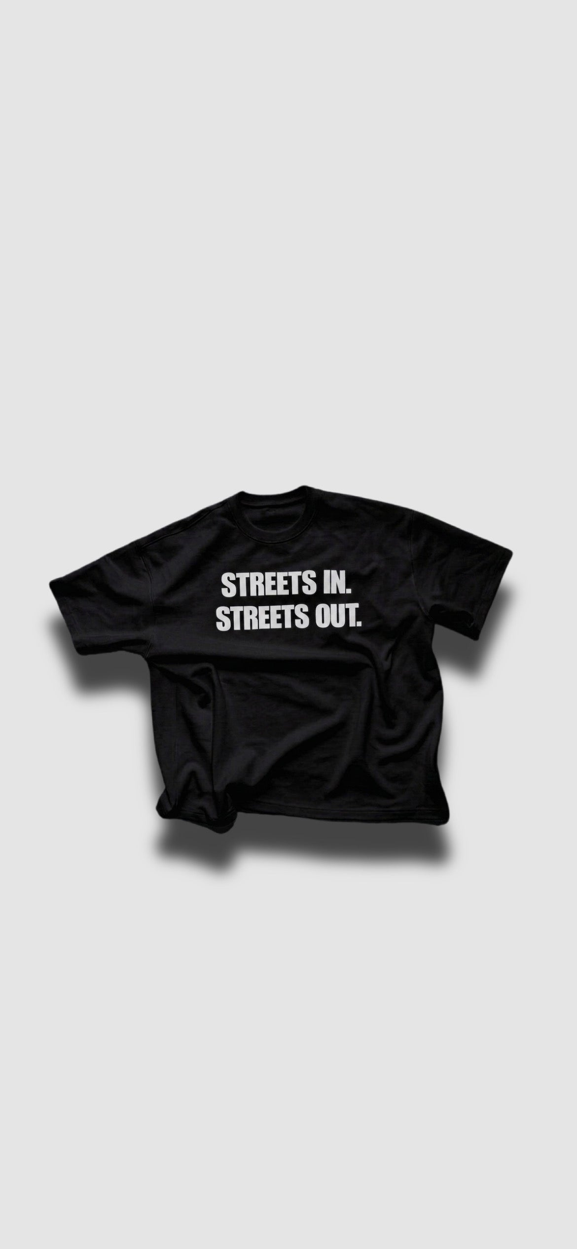 FLECKED BLACK TEE