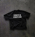 FLECKED Black Boxy fit Tee