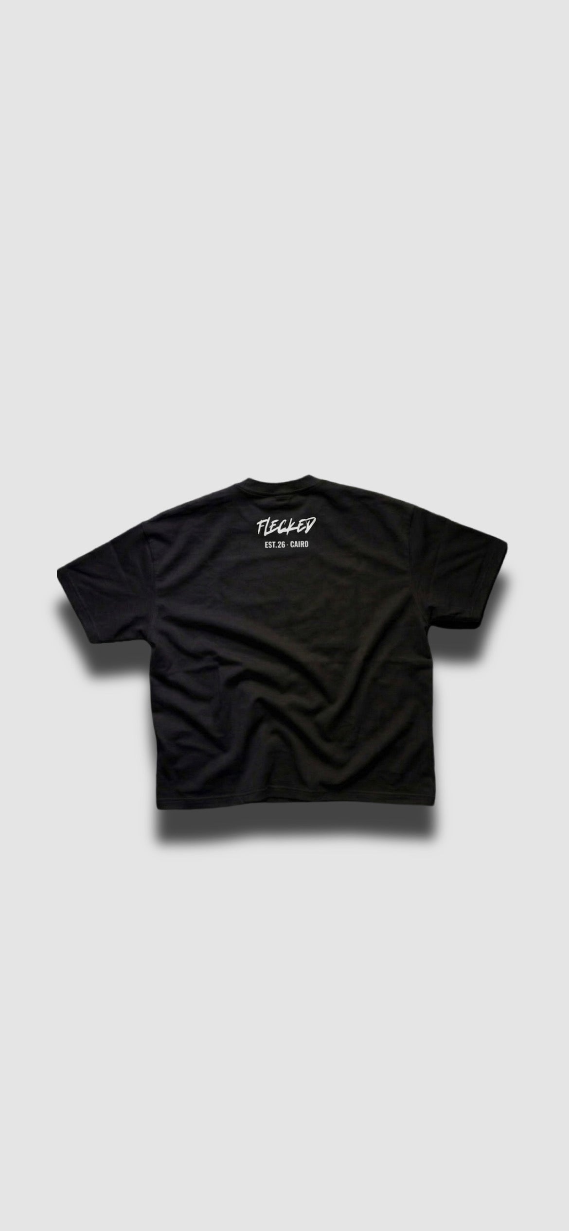 FLECKED BLACK TEE